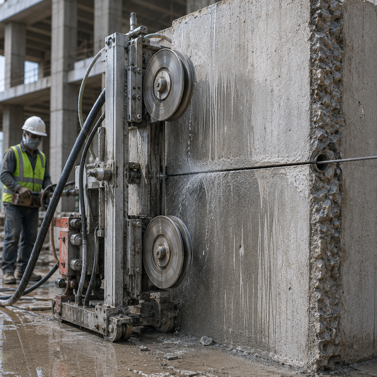 Wire Saw Cutting Service Per Sq. Ft.