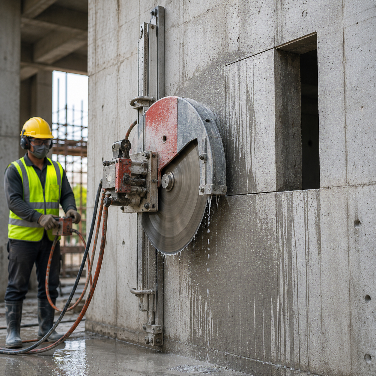 Wall Saw Cutting Service Per Sq. Ft.