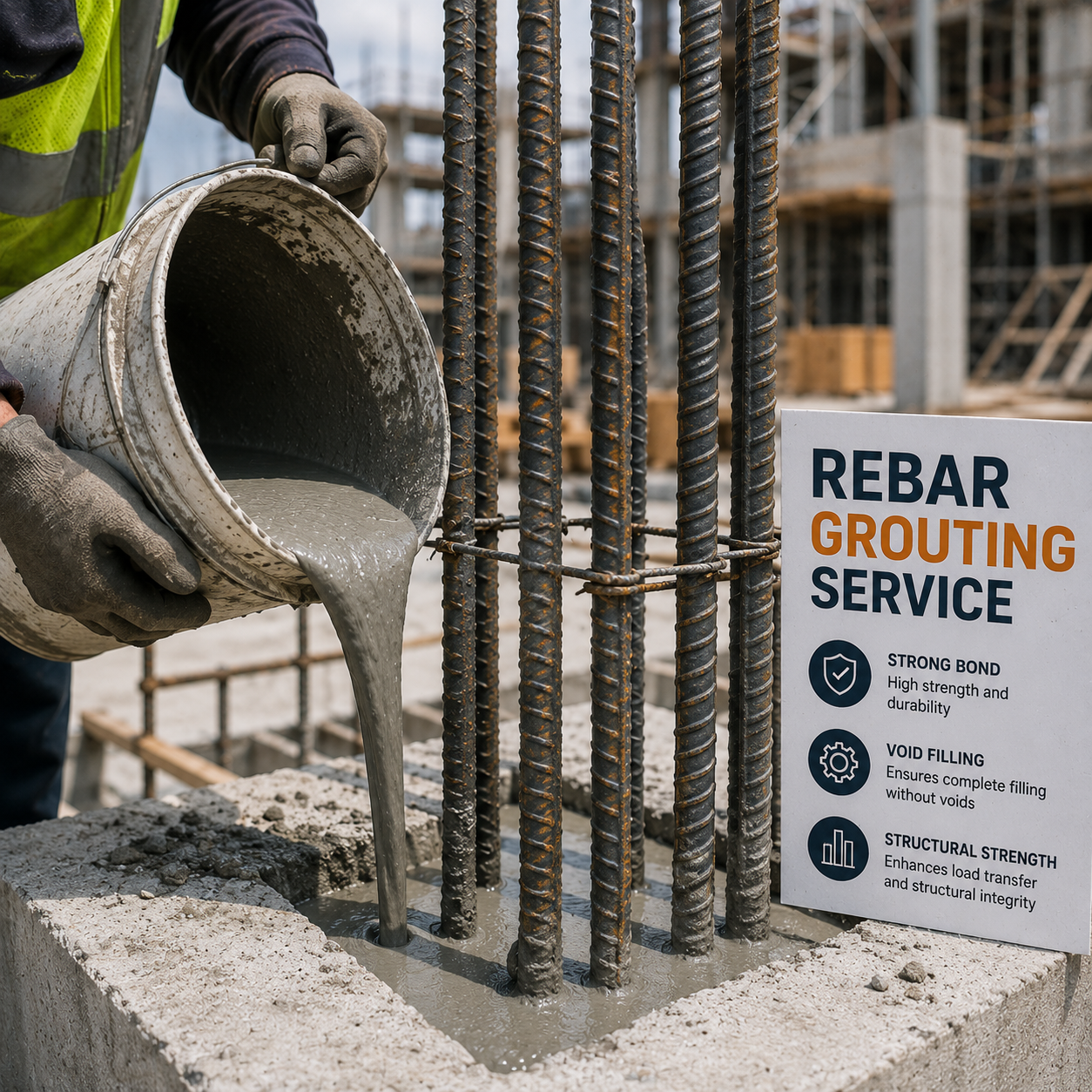 Rebar Grouting Service per Point
